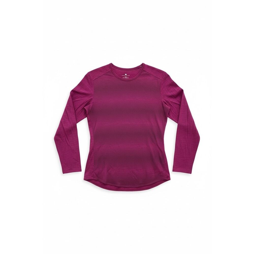 Seg’Ments 100% Merino Wool Women’s Long Sleeve Shirt Size Large Raspberry